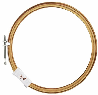 Jyoti Embroidery Hoop - Round Shape (2 Pieces of 6 Inches with Steel Fitting) Embroidery Hoop(Pack of 2)