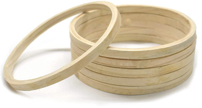 ASIAN HOBBY CRAFTS Wooden Ring for Hobby Crafts, Set of 6 (6 Inch) Embroidery Hoop(Pack of 6)
