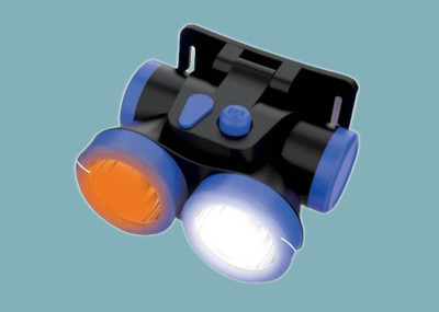 iDOLESHOP USB Solar-Head Torch Emergency Light_1025 4 hrs Torch Emergency Light(Blue)
