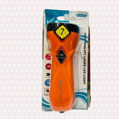 VR Bright Lite KL-1112 Orange With Balck 106 4 hrs Torch Emergency Light(Orange, Black)