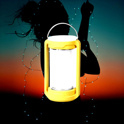 FRONY Emergency Light 4 Hour Battery Backup, Cgarges With Solar, Dual LED Lamp392 6 hrs Lantern Emergency Light(Multicolor)