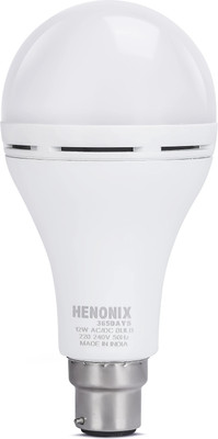 HENONIX 12 W Round B22 Inverter Bulb 4 hrs Bulb Emergency Light(White)