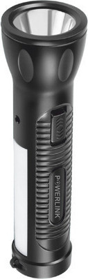 Powerlink TARGET Rechargeable LED torch 5 hrs Torch Emergency Light(Black)