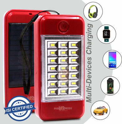 VR Bright Lite Rechargeable Dual Mode Solar + USB Charge 21 Big SMD LED Mobile Charging Port 3 hrs Torch Emergency Light(Red) VR Bright Lite Rechargeable Dual Mode Solar + USB Charge 21 Big SMD LED Mobile Charging Port 3 hrs Torch Emergency Light(Red)
