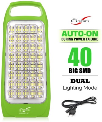 24 ENERGY Dual Mode Brightness with 40LED Chargeable Table lantern 8 hrs Flood Lamp Emergency Light(Green)