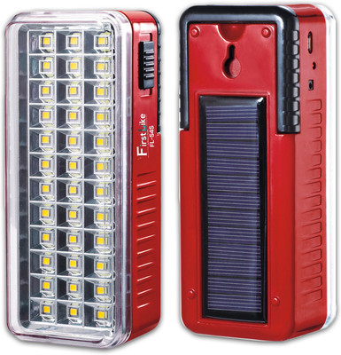 VR Bright Lite 36 High-Bright Led Light With Android Charging Support With Solar,Lights 8 hrs Lantern Emergency Light(Red)