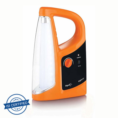 Pigeon Plastic LED Lamp Gleam 12 hrs Lantern Emergency Light(Orange)