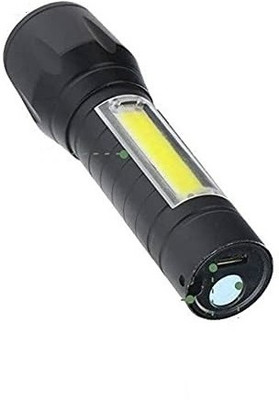NPU High quality Metal LED Light, Super Bright, Waterproof 3 Light Modes_NP528 Torch(Black, 5 cm, Rechargeable)