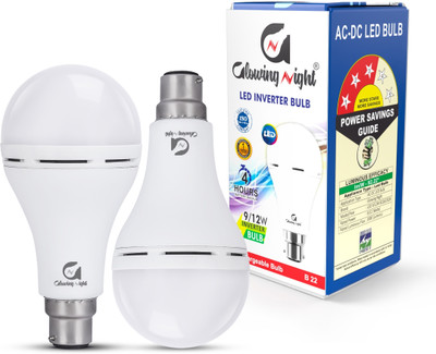 Glowing Night Charging Emergency Bulb-12W-45 4 hrs Bulb Emergency Light(White)