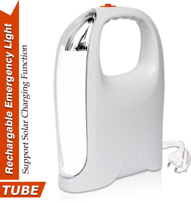 VR Bright Lite PUN-1870 + SOLAR 8 hrs Lantern Emergency Light(White With Solar)