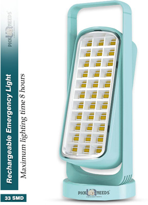 Daily Needs Shop Home Rechargeable Emergency LED Light With 33 SMD Floor Lantern & Hanging Lamp 8 hrs Lantern Emergency Light(Green)