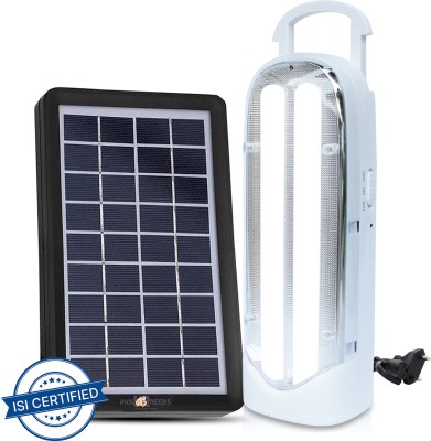 Pick Ur Needs 2 Tube Rechargeable Lantern Light with Solar Panel Dual Power Emergency Light 8 hrs Lantern Emergency Light(Tube+ Solar)