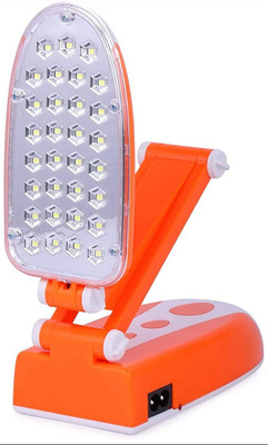 pampa lamp LED Light Rechargeable with 2-Brightness Study with Emergency Table Lamp 5 hrs Lantern Emergency Light(Orange, White)
