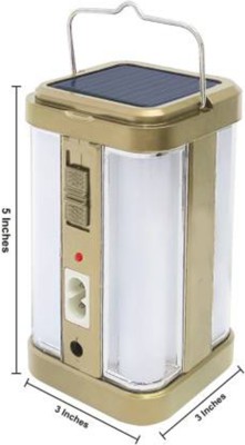 Cielkart V321-860 4 Tube Strong Battery 8 hrs Lantern Emergency Light(Golden)