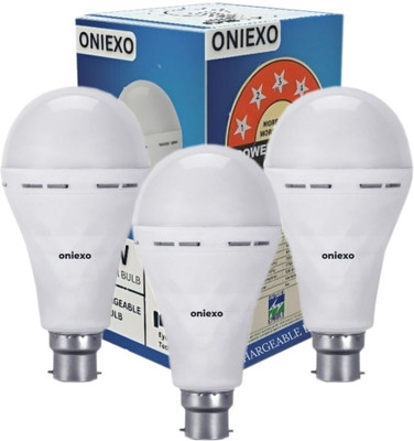 ONIEXO 9W Rechargeable Emergency LED Bulb – Provides High Brightness 4 hrs Bulb Emergency Light(White)