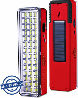 Make Ur Wish Portable Rechargeable 42 SMD Bright LED With USB Charging Power Full Backup 6 hrs Lantern Emergency Light(Red)