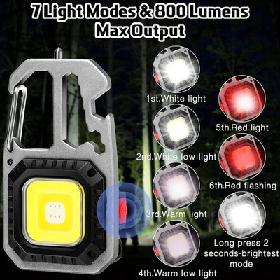 Xydrozen PORTABLE Mini LED Flashlights Keychain 5 hrs Torch Emergency Light(Multicolor)