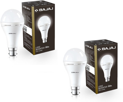 BAJAJ 12W B22 LED PACK OF-02 8 hrs Bulb Emergency Light(White)