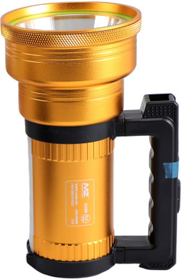 MZ M288 (LED RECHARGEABLE SEARCHLIGHT) Multifunctional 5 Modes,120W,Battery 3600mAh 10 hrs Torch Emergency Light(Gold)