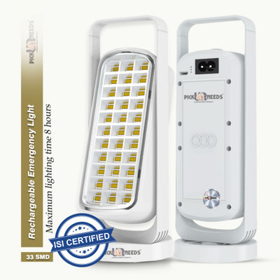 Pick Ur Needs Home Rechargeable Emergency LED Light With 33 SMD Floor & Hanging Lamp 8 hrs Lantern Emergency Light(White)