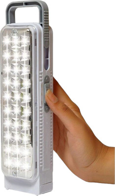 GLOWISH RECHRAGEABLE PORTABLE 30 BRIGHT SMD LED DUAL LIGHT MODES HOUSEHOLD LED 10 hrs Lantern Emergency Light(White)