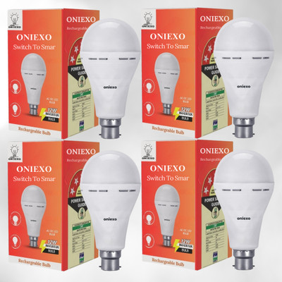 ONIEXO Automatic Charging 12W Emergency LED Bulb-001 4 hrs Bulb Emergency Light(White)