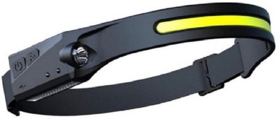 AKR LED Head Lamp with, 5 Modes of Light, has Motion Sensor TYPE C USB Recharge 4 hrs Torch Emergency Light(Black)