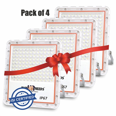 Pick Ur Needs Bright LED 120W Lens Flood Emergency Lamp Light Outdoor With IP67 Waterproof 0 hrs Flood Lamp Emergency Light(Pack Of 4)