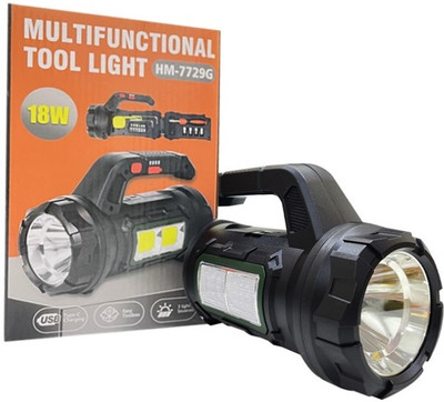 WunderVoX Type-C Rechargeable 2*18650 Battery Lantern Flashlight With Tool Box 10 hrs Torch Emergency Light(Black)