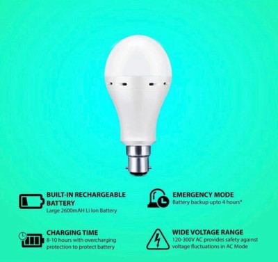 Zloty 12watt chargeable emergency light pack of 1 4 hrs Bulb Emergency Light(White)