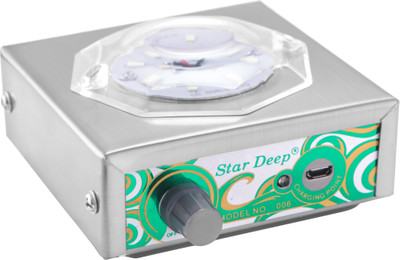 STARDEEP 006-EMERGENCY-LIGHT-WITH-SOLAR-PANEL-7 LIGHT-MODES-SILVER-COLOUR 8 hrs Lantern Emergency Light(Silver)