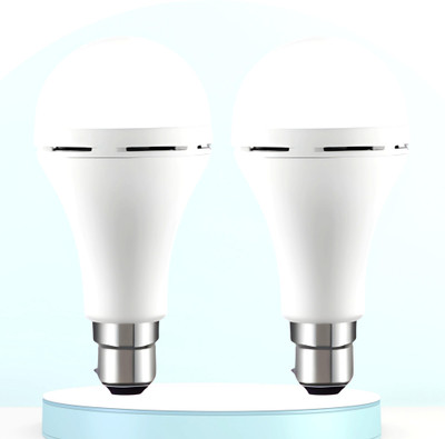 FRONY Emergency 12W Inverter LED Bulb with 2000mAh Rechargeable Battery Pack of 2 A127 4 hrs Bulb Emergency Light(White)