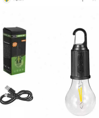 Muccasacra Rechargeable Hanging Bulb with 3 Modes Tent Lamp 5 hrs Bulb Emergency Light 6 hrs Bulb Emergency Light(warm white)