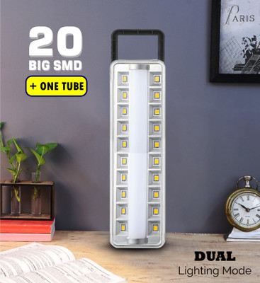EN 24 ENERGY 20 SMD + 1 Tube Hi-Bright LED Light with 2000 mAh Rechargeable Battery 7 hrs Lantern Emergency Light(Blue)