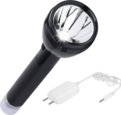 CICASTO High Quality Long Range Powerful Camping High Power Torches Led Flashlight Torch(Black, 27 cm, Rechargeable)