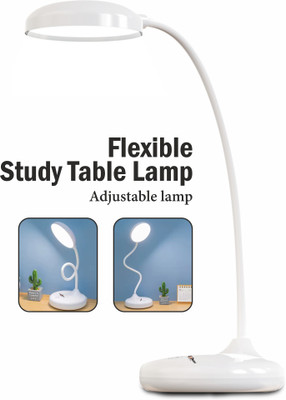 Daily Needs Shop Rechargeable Table Lamp With 3 Multiple LED Light Type C Charging Support Study 5 hrs Lantern Emergency Light(White)