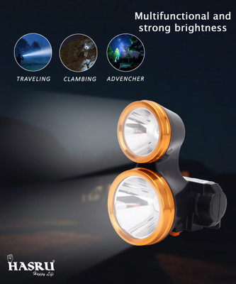HASRU L-777 DOUBLE STRENGHT 90W+50W LED BULB EMERGENCY LIGHT 10 hrs Torch Emergency Light(Multicolor)
