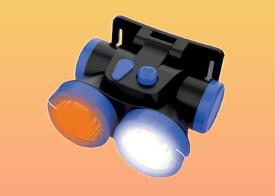 iDOLESHOP USB Solar-Head Torch Emergency Light_1026 4 hrs Torch Emergency Light(Blue)