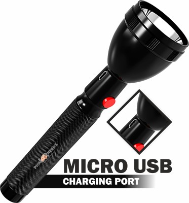 Pick Ur Needs 50W Rechargeable Home Emergency Mini Long Range Torch Search Flash Light 12 hrs Torch Emergency Light(Black)