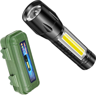 BSVR Metal High quality LED Flashlight ,Super Bright ,Waterproof 3 Light Modes 110 6 hrs Torch Emergency Light(Black)