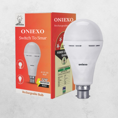 ONIEXO Quick Charging 12W LED Bulb with Emergency Power-002 4 hrs Bulb Emergency Light(White)