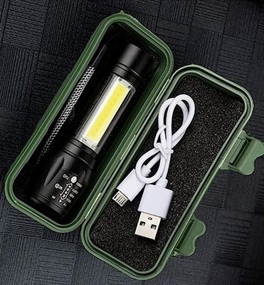 BSVR Metal High quality LED Flashlight ,Super Bright ,Waterproof 3 Light Modes 106 6 hrs Torch Emergency Light(Black)