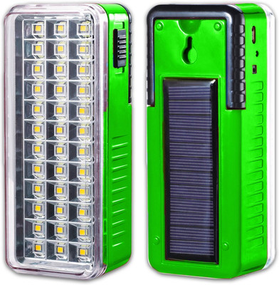 iDOLESHOP Mini Solar High Quality 36 High-Bright LED Light with Android Charging Support 7 hrs Lantern Emergency Light(Green)