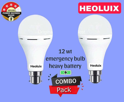 heoluix emergency inverter bulb 2pcs 4 hrs Bulb Emergency Light(White)