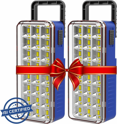 Pick Ur Needs High-Bright 36 LED Rechargeable Home Lantern Lamp Light (Pack Of 2) 5 hrs Flood Lamp Emergency Light(Blue)