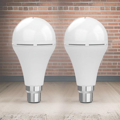 GUGGU Surya Emergency Bulb 12W Rechargeable LED Emergency Light_Pack of 2 DP273 4 hrs Bulb Emergency Light(White)