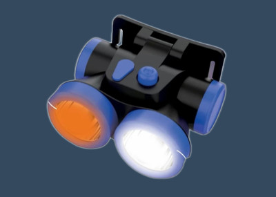 iDOLESHOP USB Solar-Head Torch Emergency Light_1050 4 hrs Torch Emergency Light(Blue)