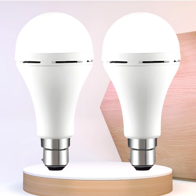 Clairbell Emergency 12W Inverter LED Bulb with 2000mAh Rechargeable Battery Pack of 2 I103 4 hrs Bulb Emergency Light(White)