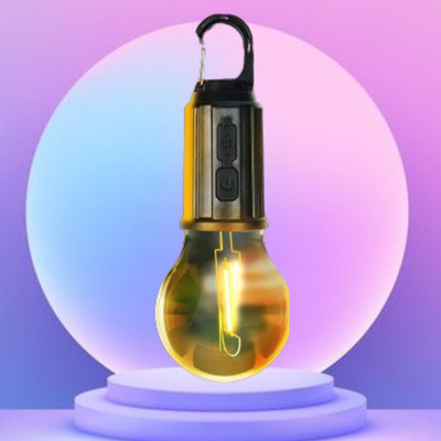 SACRO Rechargeable Camping Lights, Waterproof LED Bulb For Tent with USB Type C A23 5 hrs Bulb Emergency Light(Black)