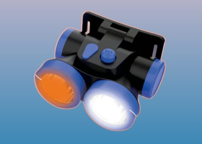 iDOLESHOP USB Solar-Head Torch Emergency Light_1007 4 hrs Torch Emergency Light(Blue)